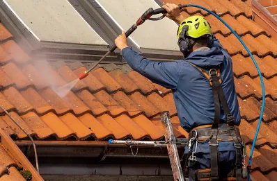 Démoussage et hydrofuge de toiture à Trémargat